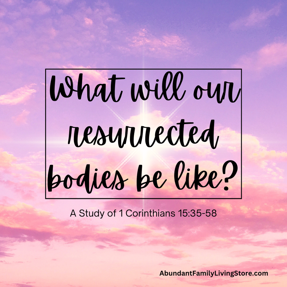 Blog Image:  What Will Our Resurrected Bodies Be Like?