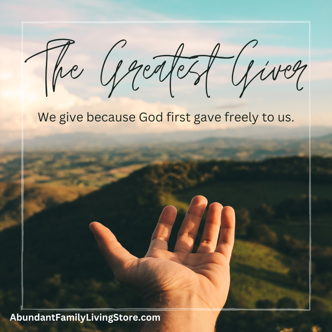 Blog Image:  The Gratest Giver