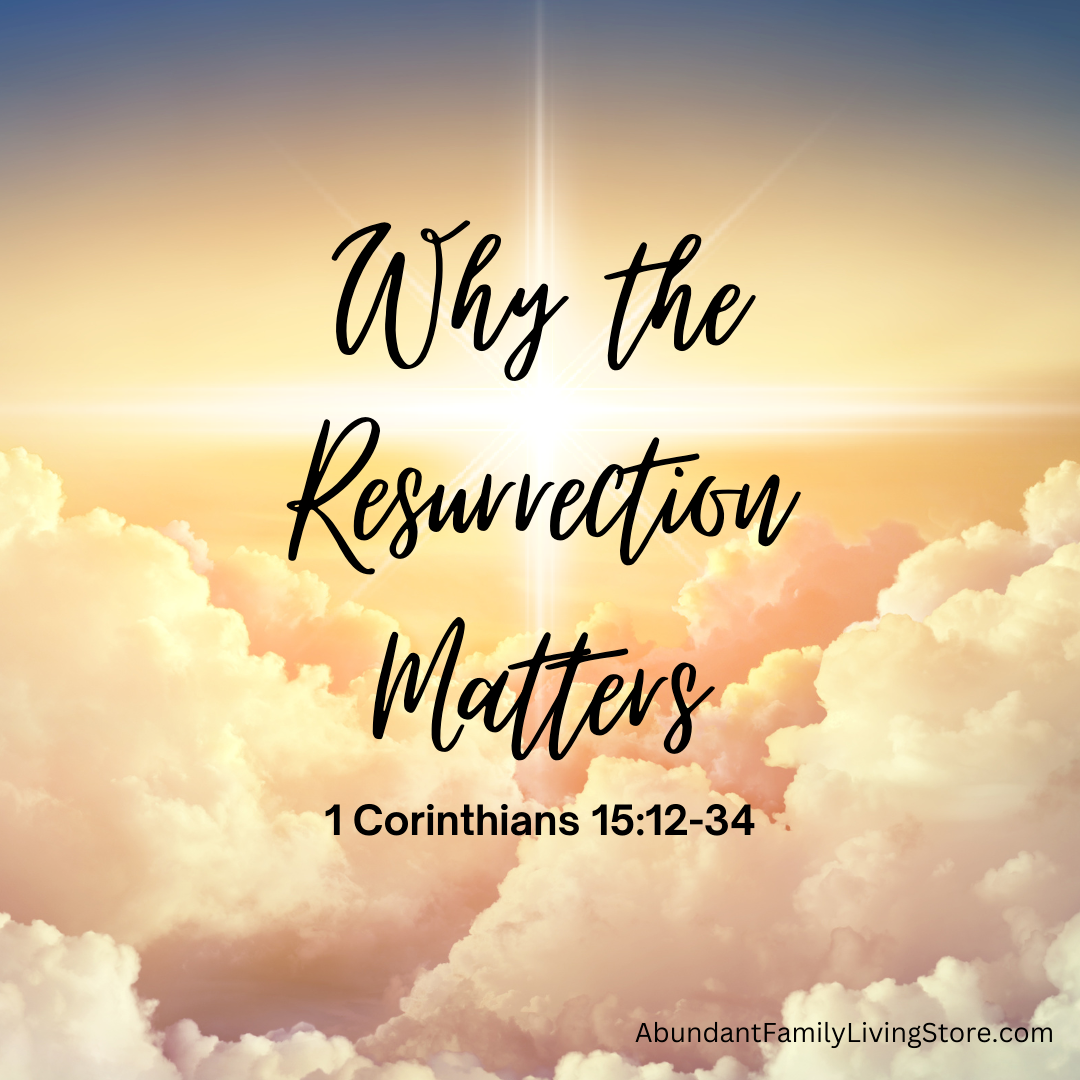 Blog Post Image:  Why The Resurrection Matters